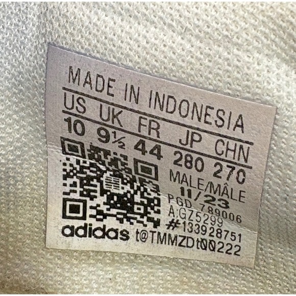 Adidas Advantage Base Mens US 10 White Leather Sneakers Cloudfoam Comfort GZ5299 - Picture 7 of 10